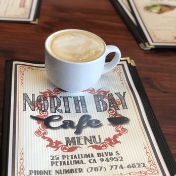 North Bay Cafe - Delicious peppermint latte! - American Near Me - Petaluma, California