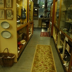 Factory Antiques - Entrance hall with showcases