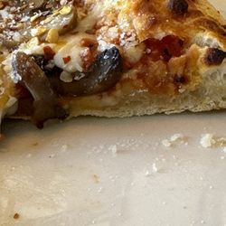 Flyover Brewing Co - Undercooked pizza
