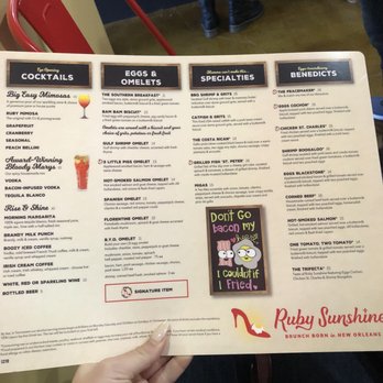Ruby Sunshine Chattanooga - Menu - Breakfast & Brunch Near Me - Chattanooga, Tennessee Ruby Sunshine Chattanooga - Menu - Breakfast & Brunch Near Me - Chattanooga, Tennessee
