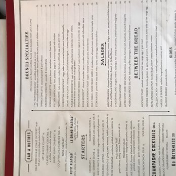 Marseille - Brunch menu - French Near Me - New York, New York