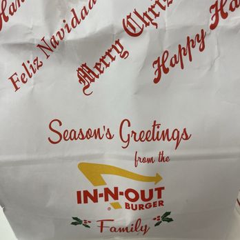 In-N-Out Burger - Seasonal bag - Burgers Near Me - Stafford, Texas