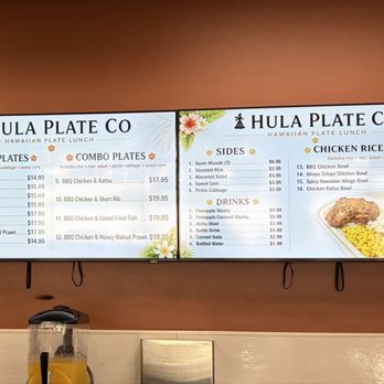 Hula Plate Co - Menu as of 06/21/2026 - Hawaiian Near Me - San Jose, California