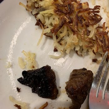 IHOP - Sirloin tips and hashbrowns, both burnt. - Breakfast & Brunch Near Me - Miami, Florida IHOP - Sirloin tips and hashbrowns, both burnt. - Breakfast & Brunch Near Me - Miami, Florida
