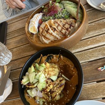 Hanuman Thai Eatery - Chicken Satay and Salad With Chicken - Thai Near Me - Costa Mesa, California Hanuman Thai Eatery - Chicken Satay and Salad With Chicken - Thai Near Me - Costa Mesa, California
