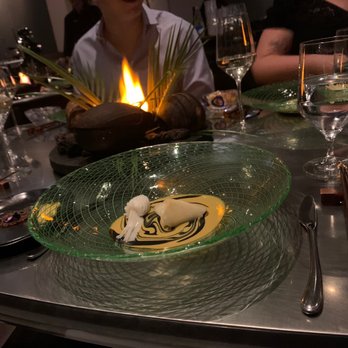 Alinea - Squid, celery root and a delicious sauce. - New American Near Me - Chicago, Illinois