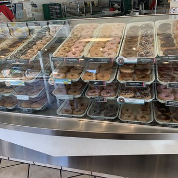 Krispy Kreme - Fully stocked donut counter - Donuts Near Me - Concord, California