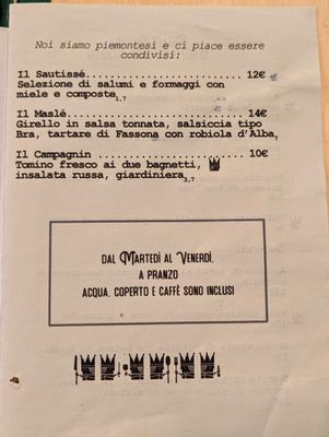 Menu photo 2 D'Amblé Torino, TO