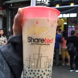 歇腳亭 - Boba milk tea with mini pearls and pudding