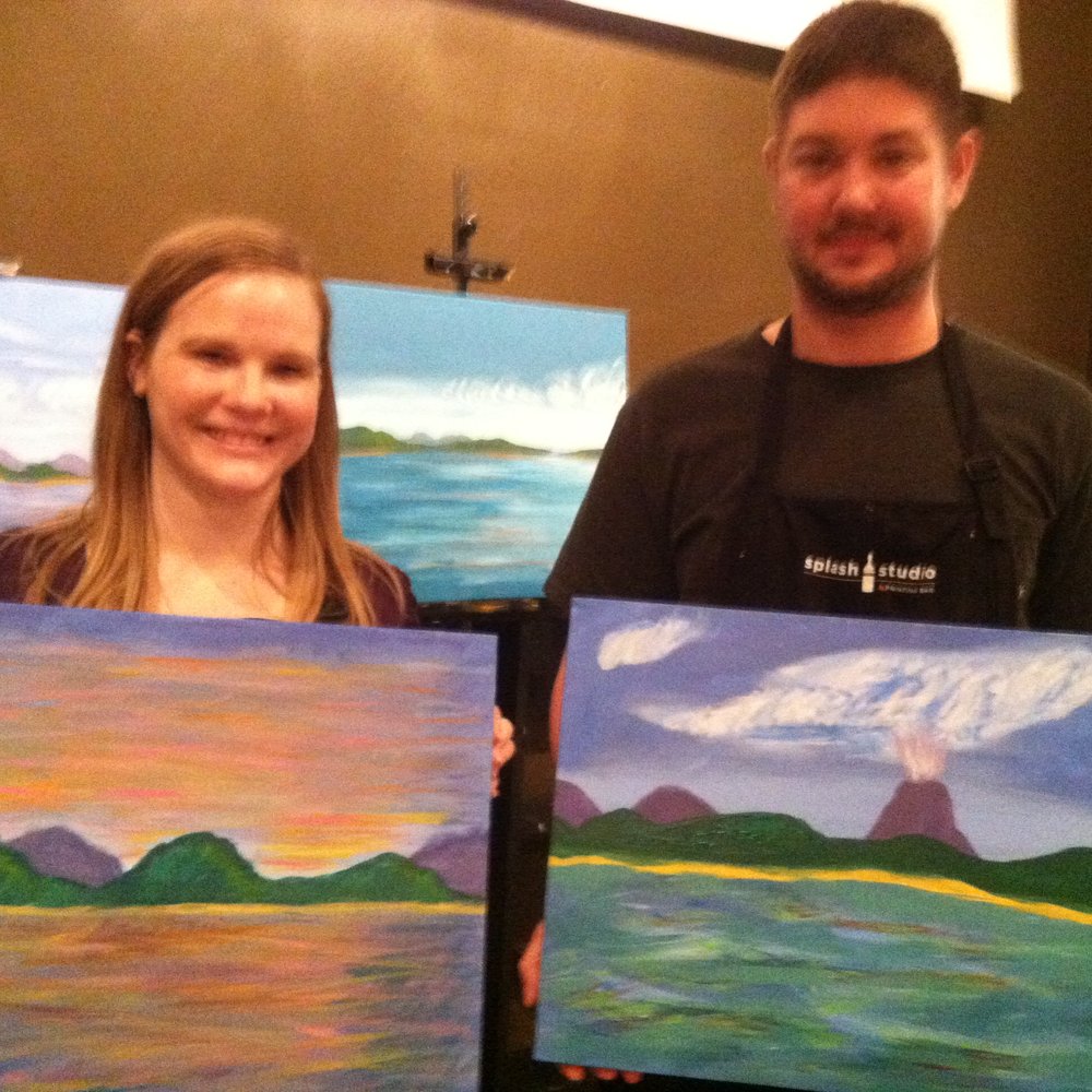 Splash Studio - Our paintings. The inspiration is in the back between us. So much fun! - Team Building Activities Near Me - Milwaukee, Wisconsin Splash Studio - Our paintings. The inspiration is in the back between us. So much fun! - Team Building Activities Near Me - Milwaukee, Wisconsin