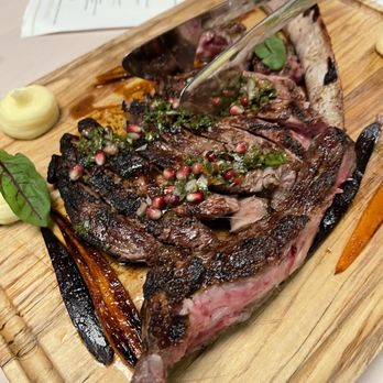 Solstice - 32oz Tamahawk Ribeye steak - New American Near Me - Irvine, California Solstice - 32oz Tamahawk Ribeye steak - New American Near Me - Irvine, California