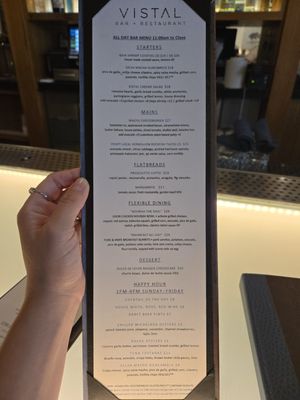 Menu photo 3 Vistal Restaurant San Diego, CA Menu photo 3 Vistal Restaurant San Diego, CA