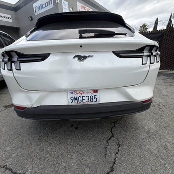 Falcon Collision Repair - BEFORE - 2024 Ford Mustang Mach E with over $10k in rear end damage - Body Shops Near Me - Concord, California Falcon Collision Repair - BEFORE - 2024 Ford Mustang Mach E with over $10k in rear end damage - Body Shops Near Me - Concord, California