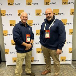 Pro Protection Security - Our Vice President and Director of Operations at a security trade show learning the latest security technology.