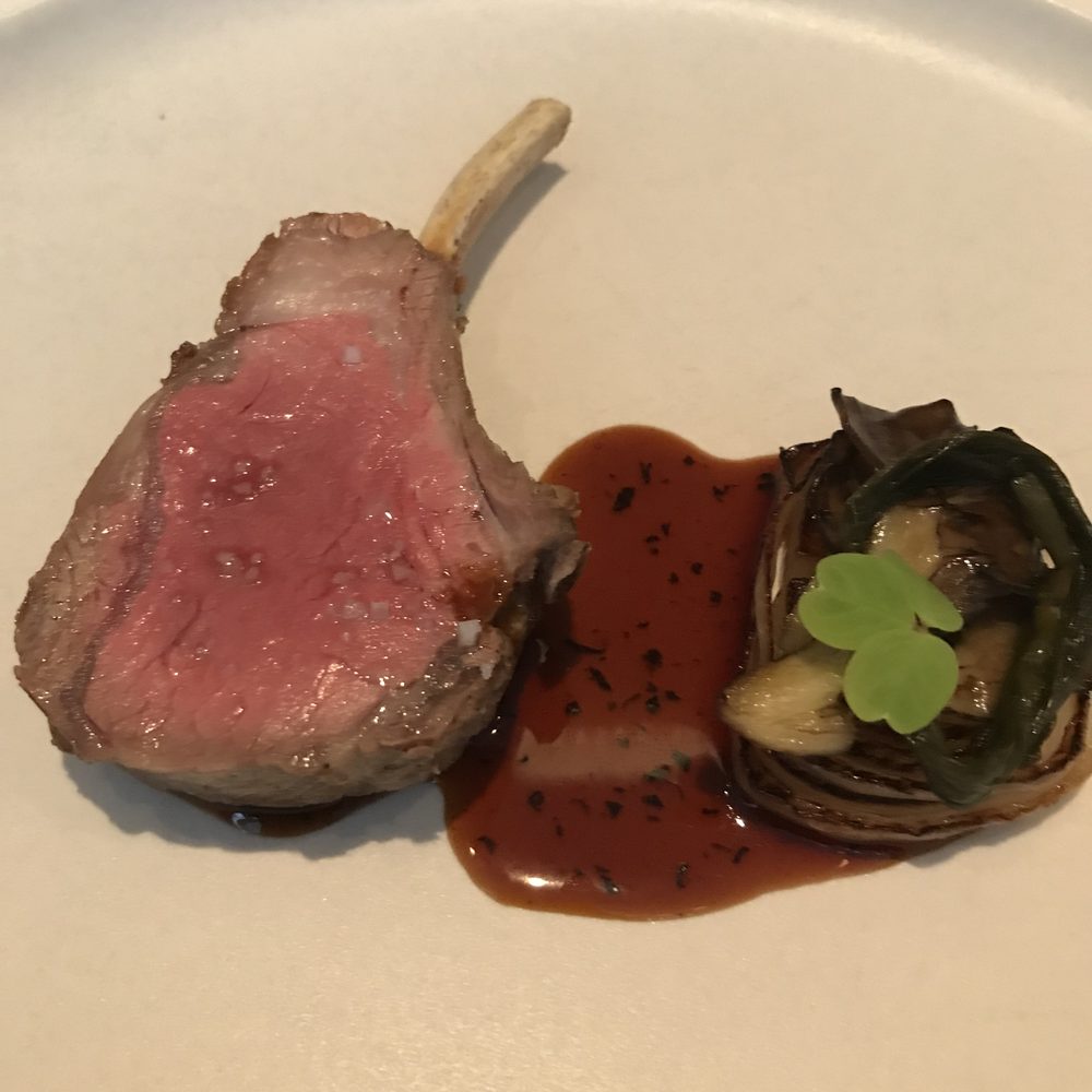 Jungsik - Lamb with pickled ramp and truffle jus - Korean Near Me - New York, New York Jungsik - Lamb with pickled ramp and truffle jus - Korean Near Me - New York, New York