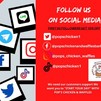Pop's Chicken & Waffles - follow us on social media - Waffles Near Me - Barberton, Ohio Pop's Chicken & Waffles - follow us on social media - Waffles Near Me - Barberton, Ohio