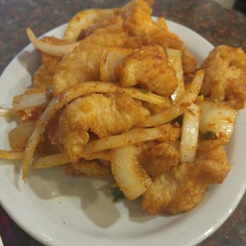 Spicy Dragon - Spicy Dragon Fish, $8.75 for the whole plate. We enjoyed this dish, however found it on the salty side. - Food Delivery Services Near Me - Toronto, Ontario