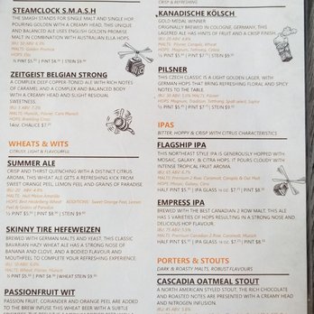 Steamworks - Beer menu - Pubs Near Me - Vancouver, British Columbia Steamworks - Beer menu - Pubs Near Me - Vancouver, British Columbia