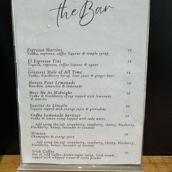 Lincoln House - Bar Menu - Coffee & Tea Near Me - Huntley, Illinois Lincoln House - Bar Menu - Coffee & Tea Near Me - Huntley, Illinois