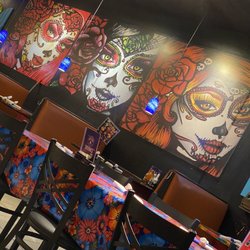 Catrinas Tequila & Taco Bar - Day of the Dead Decor is on point!
