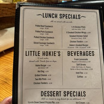 Hokies Bbq & Grill - Lunch Menu - American Near Me - Lucedale, Mississippi