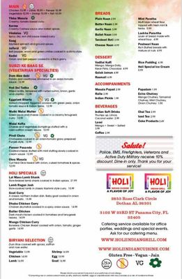 Menu photo 7 Holi Indian Grill Panama City, FL Menu photo 7 Holi Indian Grill Panama City, FL