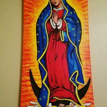 Spark Bliss - Huge virgin mary she painted for me. Its stunning - Commissioned Artists Near Me