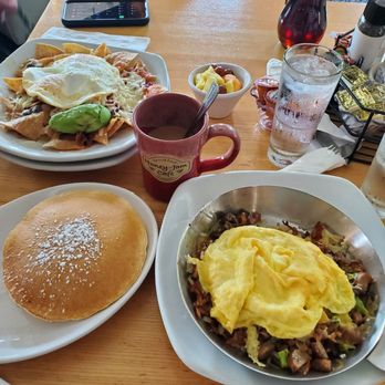 Honey Jam - Some huevos divorciados a delicious I believe farmers skillet I think lol a fruit cup and coffee delicious hot coffee with hazelnut creamer - Breakfast & Brunch Near Me - Oakbrook Terrace, Illinois Honey Jam - Some huevos divorciados a delicious I believe farmers skillet I think lol a fruit cup and coffee delicious hot coffee with hazelnut creamer - Breakfast & Brunch Near Me - Oakbrook Terrace, Illinois
