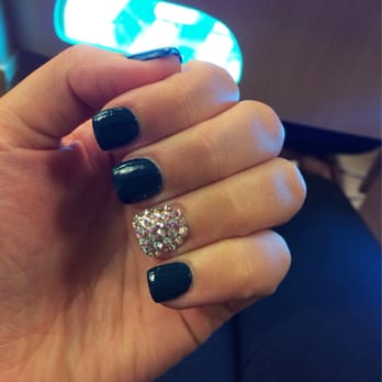 iSpa and Nails - Swarovski crystals, polish with gel on top & full set! - Nail Salons Near Me - Mount Laurel, New Jersey