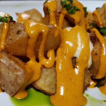 Can Font - PATATAS BRAVAS Fried Potatoes $12 - Spanish Near Me - Portland, Oregon Can Font - PATATAS BRAVAS Fried Potatoes $12 - Spanish Near Me - Portland, Oregon