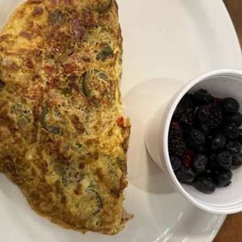 Texas Cafe Diner - Chorizo Omelette with mixed berries. - Breakfast & Brunch Near Me - Royse City, Texas Texas Cafe Diner - Chorizo Omelette with mixed berries. - Breakfast & Brunch Near Me - Royse City, Texas