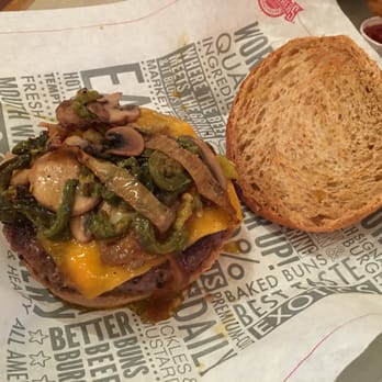 Fuddruckers - Kobe burger with loads of toppings. Their buns are really darn good too! - Burgers Near Me - Albuquerque, New Mexico