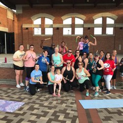 Valparaiso Fit Body Boot Camp - Our cardio drumming first workout in the park down at Central Plaza.