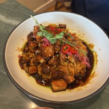 Aaktun - Pork belly fried rice - Coffee & Tea Near Me - Clayton, North Carolina