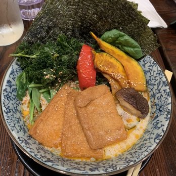 Hinodeya Ramen Bar - Vegan Creamy Ramen (extra seaweed) - Ramen Near Me - Campbell, California