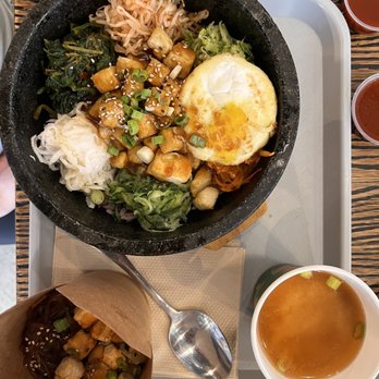 Bab Cafe - Tofu bowl w/ side of Japchae - Korean Near Me - Reno, Nevada Bab Cafe - Tofu bowl w/ side of Japchae - Korean Near Me - Reno, Nevada