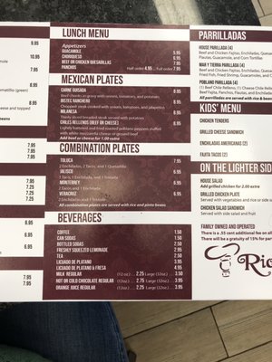 Menu photo 2 Ricardo’s Restaurant Brownsville, TX Menu photo 2 Ricardo’s Restaurant Brownsville, TX