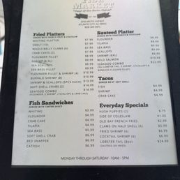 The menu The menu