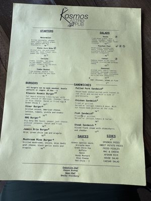Menu photo 3 The Kosmos Albuquerque, NM