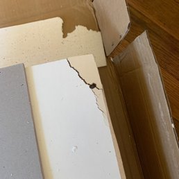 Broken material Broken material