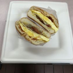 Overbrook Food Market - Bacon egg cheese on Kaiser roll