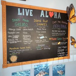 Kalei’ lani’s Sweet Shack - Cold drinks, açaí bowls, and gelato menu