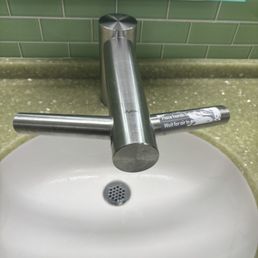 Bathrooms are very clean, and I thought it was funny. The way the faucet was almost like an airplane. Bathrooms are very clean, and I thought it was funny. The way the faucet was almost like an airplane.