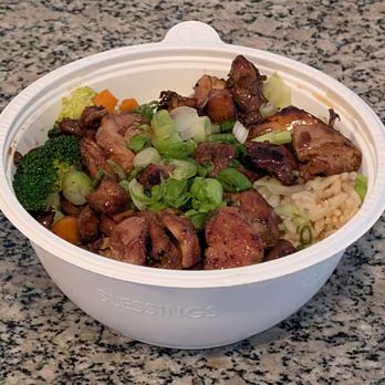 Flame Broiler - Chicken Bowl. Not bad! The chicken is quite dry, so the sauces are a must! - Asian Fusion Near Me - Lakewood, California Flame Broiler - Chicken Bowl. Not bad! The chicken is quite dry, so the sauces are a must! - Asian Fusion Near Me - Lakewood, California