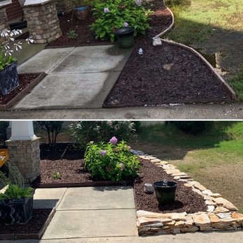 Pros Landscaping - before and after - Lawn Services Near Me