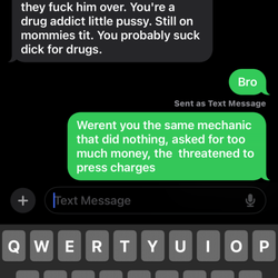 Done Right Mobile Service - Photograph showing threats and insults made by business owner.