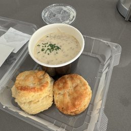 Biscuits and gravy
