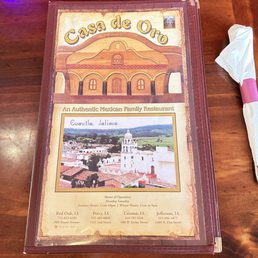 The menu is giant The menu is giant