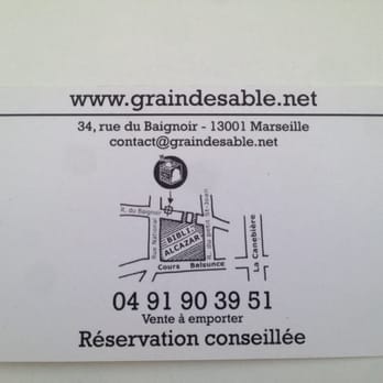 Le Grain de Sable - Vegetarian Near Me - Marseille, 13