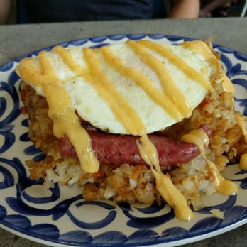 Piggy's Kitchen & Bar - Knockwurst hash - Breakfast & Brunch Near Me - Houston, Texas Piggy's Kitchen & Bar - Knockwurst hash - Breakfast & Brunch Near Me - Houston, Texas
